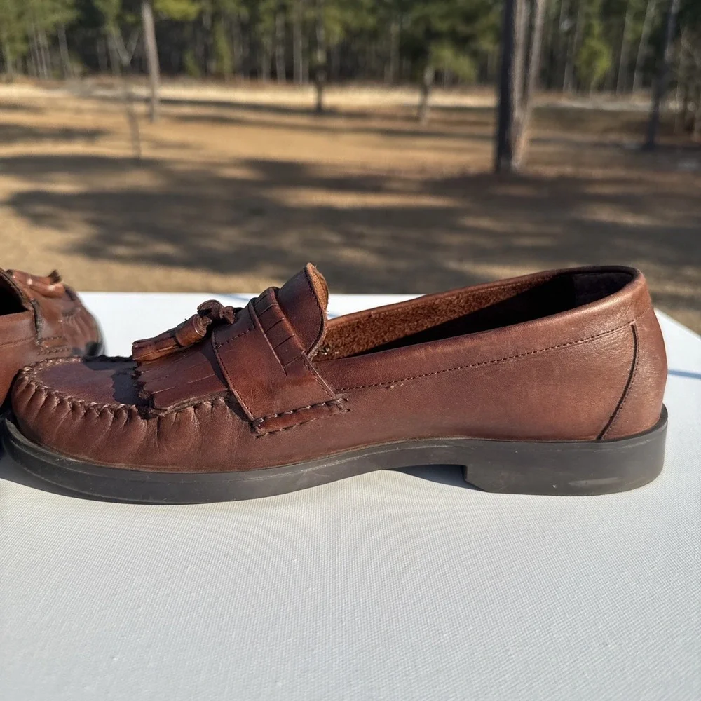 Giorgio Brutini Loafers Mens 9M Brown‎ Leather Princeton Tassel Dress Shoes